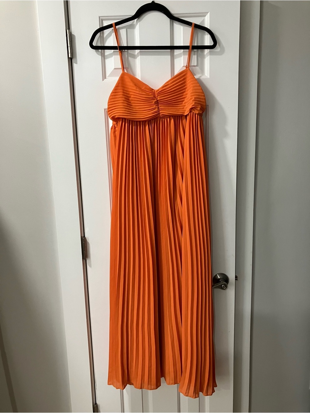 PrettyLittleThing Bright Orange Dress with Label Detail